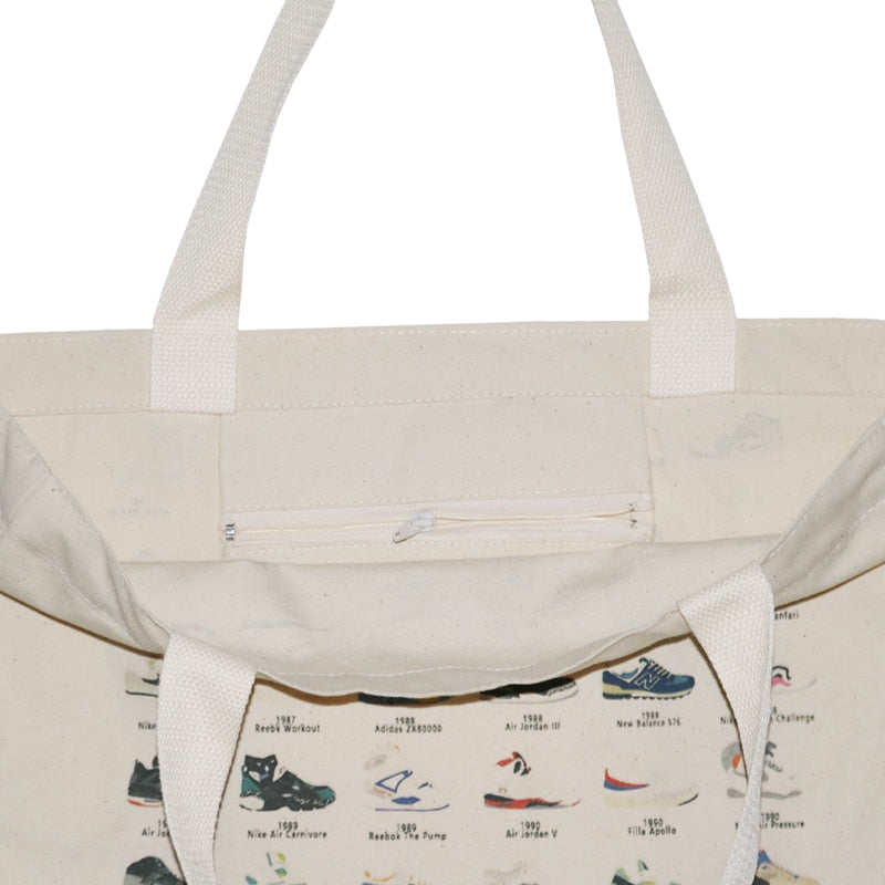 Multi-Use  Canvas Classic Vintage Sneaker Collection Tote/shoulder/ bag