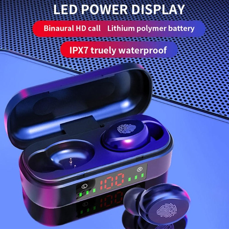 Brand New Purveyor Sound Buds- Waterproof Wireless/Handsfree/Bluetooth 5.0 Earbuds Optimal Sound Quality with Charging Case