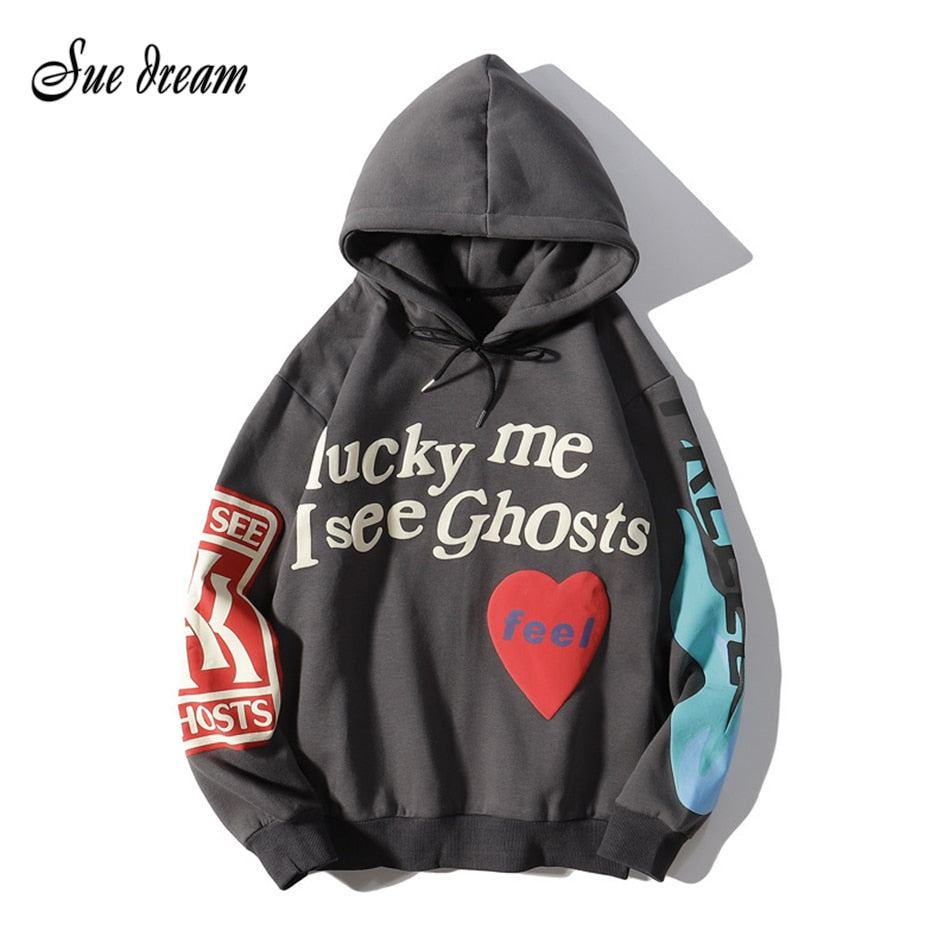 Kanye West  Lucky me I see Ghost Unisex Hoodie