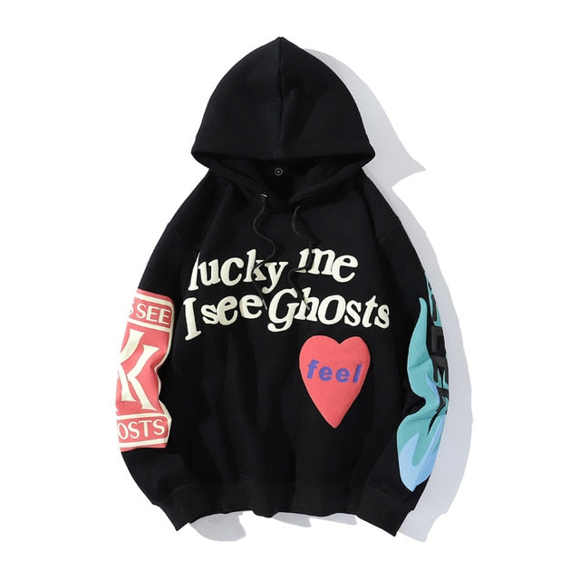 Kanye West  Lucky me I see Ghost Unisex Hoodie