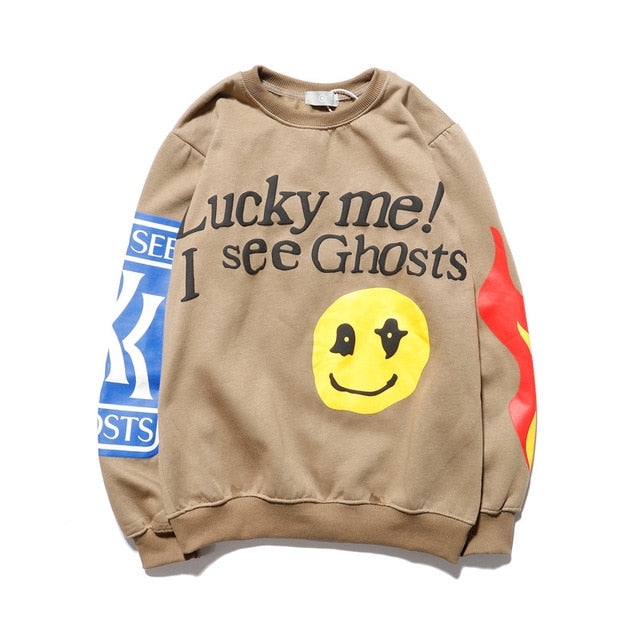 Kanye West  Lucky me I see Ghost Unisex Hoodie