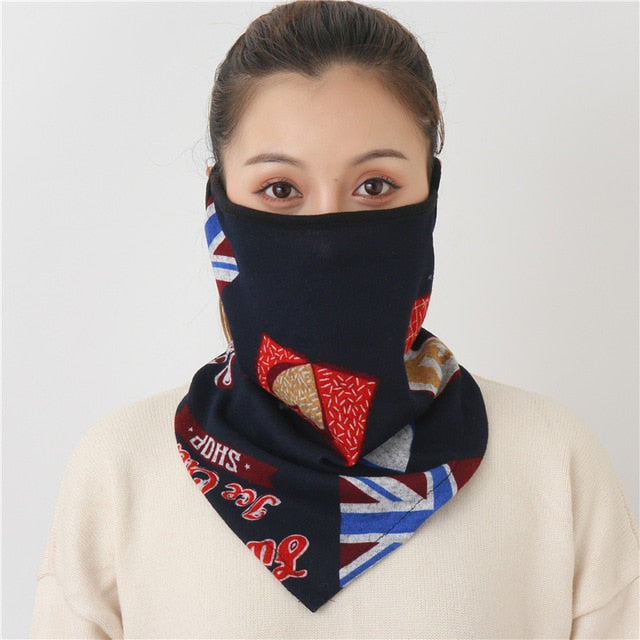 Women's Luxury Print Designer Face scarf/Mask  Premium Soft Cotton