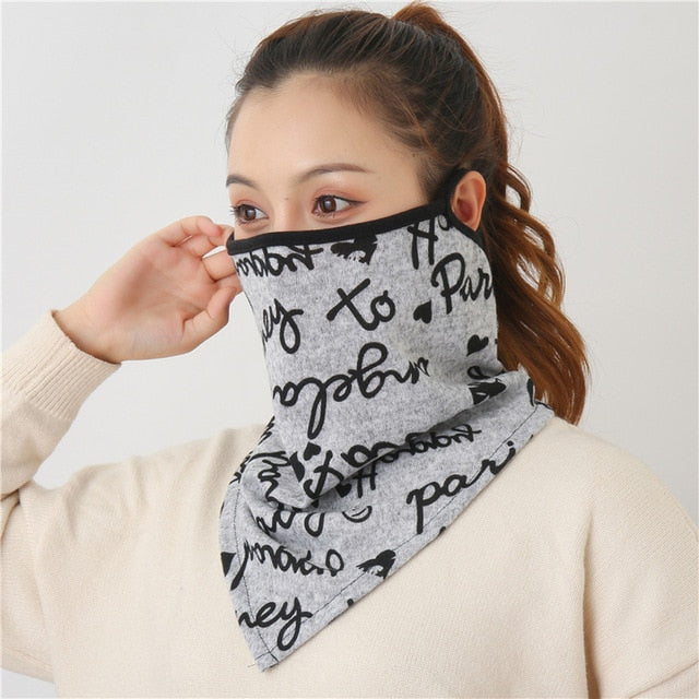 Women's Luxury Print Designer Face scarf/Mask  Premium Soft Cotton