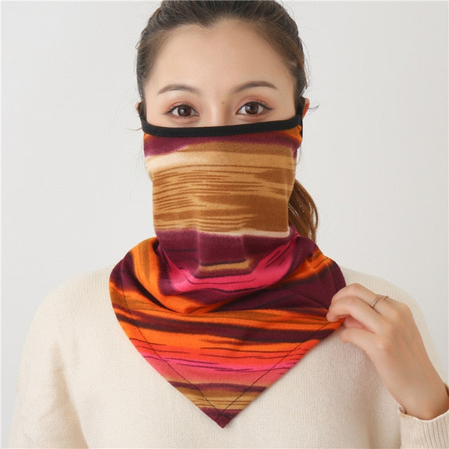 Women's Luxury Print Designer Face scarf/Mask  Premium Soft Cotton