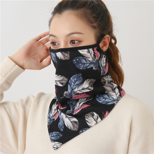 Women's Luxury Print Designer Face scarf/Mask  Premium Soft Cotton