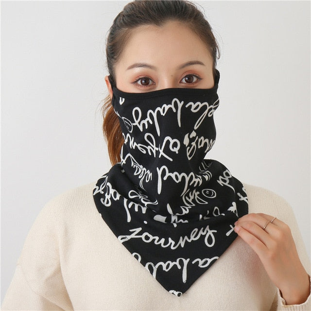 Women's Luxury Print Designer Face scarf/Mask  Premium Soft Cotton