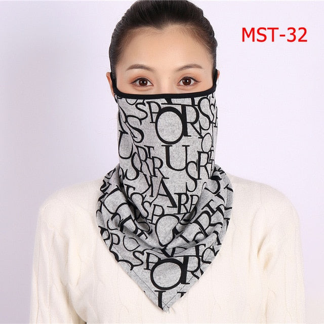 Women's Luxury Print Designer Face scarf/Mask  Premium Soft Cotton