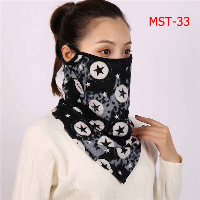 Women's Luxury Print Designer Face scarf/Mask  Premium Soft Cotton