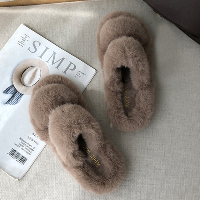 Women's Purveyor Comfortable Lux Fur Slides/Slippers