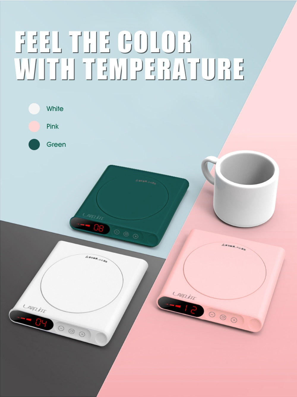 Cofftea Smart Drink Heating Coaster Adjustable Warmth up to 3 levels