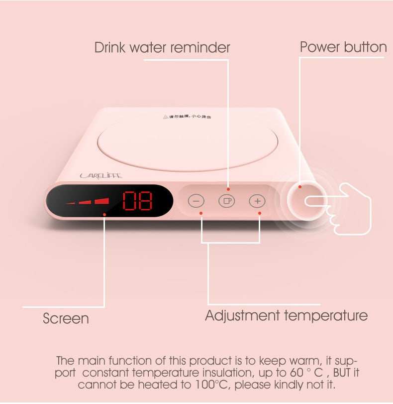 Cofftea Smart Drink Heating Coaster Adjustable Warmth up to 3 levels