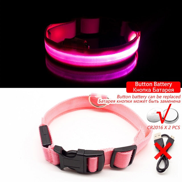 LED Dog Collar Anti-Lost/ Avoid Car Accident